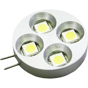 Lyspære LED 12V 0,8W - G4 flat 4 dioder