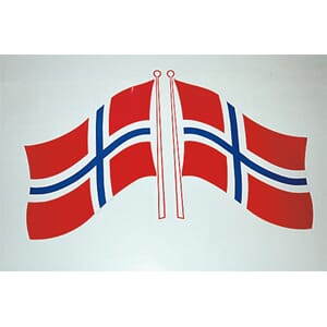 Flagg klebe NORSK stort