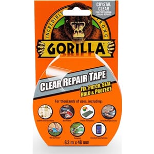 Gorilla Tape Klar reparasjonstape 8,2 m x 48 mm