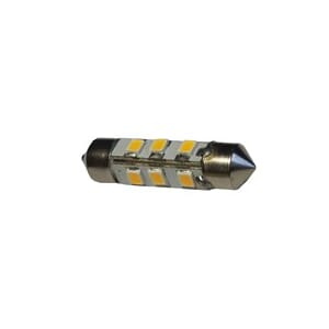 Lyspære LED Pinol 12V 37 mm 0,7 Watt Kaldthvit lys