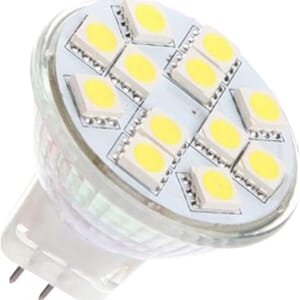 Lyspære LED Spot MR11/GU4 12V 2 Watt Varmhvit