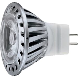 Lyspære LED Spot MR11/GU4 12V 1 Watt Kaldhvit