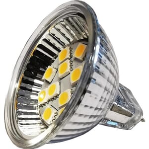 Lyspære LED Spot MR16 12V 2 Watt Varmhvit