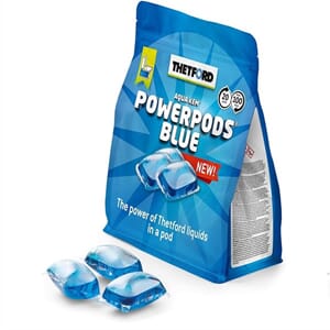 Sanitærvæske PowerPods Blue - Pose med 20 doseringer