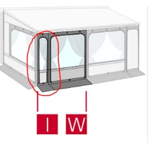 Front panel 50 cm Privacy Room/ CS zip FIAMMA