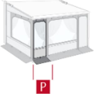 Front panel 100 cm Privacy Room/ CS zip FIAMMA