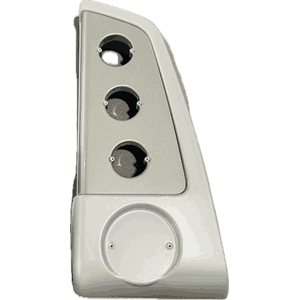 SP BAKLJUSRAMP VÄ 06-11 hvit / SILVER 4HÅL , U Gummilist