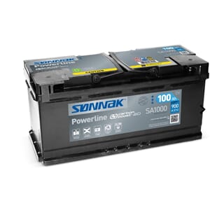 Exide batteri SA1000 Start-  Syre 100ah #