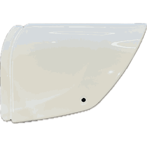 Endestykke  VB hvit Burstner