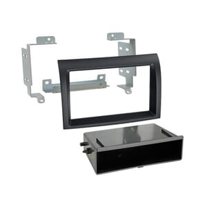 Radioramme Fiat Ducato sort, 2 DIN m/lomme