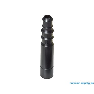 Slangestuss UniQuick Ø12mm til 10/12mm slange svart