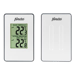 Termometer ute/inne Alecto med maks og min. temp