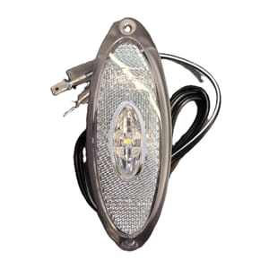 POSITIONSLYS HVIT OVAL LED
